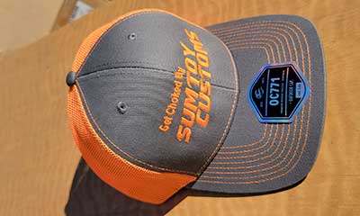 Hat Orange and Gray